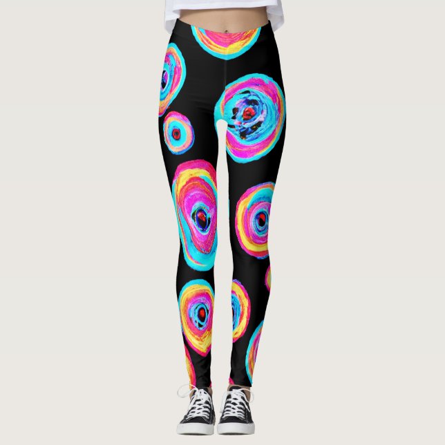 Leggings Diseño de patrones vivos y coloridos (Anverso)