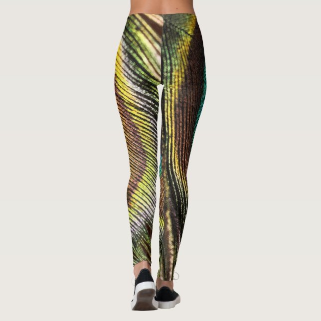 Leggings diseño de pavo real (Reverso)