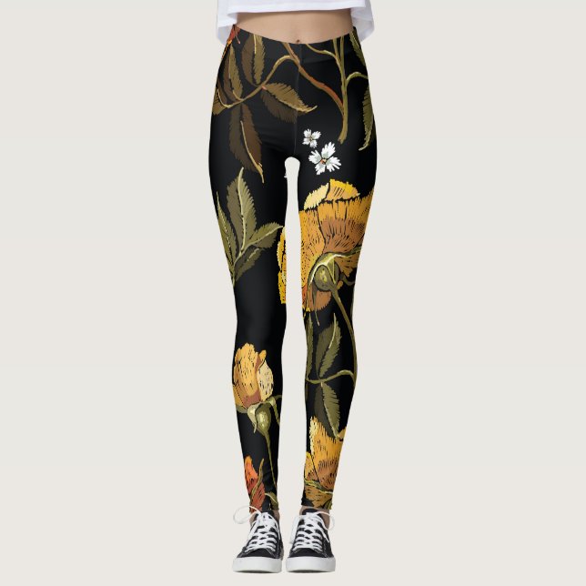Leggings Diseño de planos manuales (Anverso)