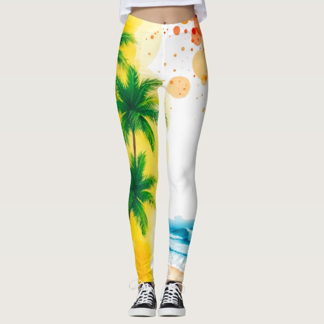 Leggings diseño de playa “Verano” (Anverso)