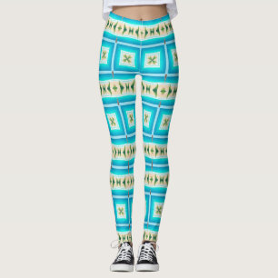 Leggings Diseño de playas de aguas azules