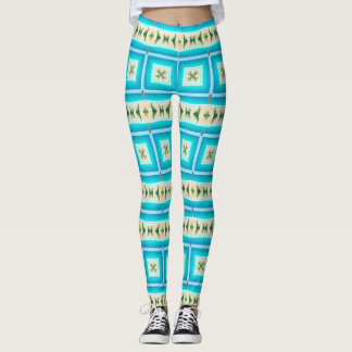Leggings Diseño de playas de aguas azules