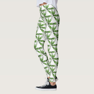 Leggings - Diseño de Pluma Verde