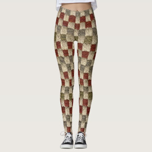 Leggings Diseño de póster retro controlado