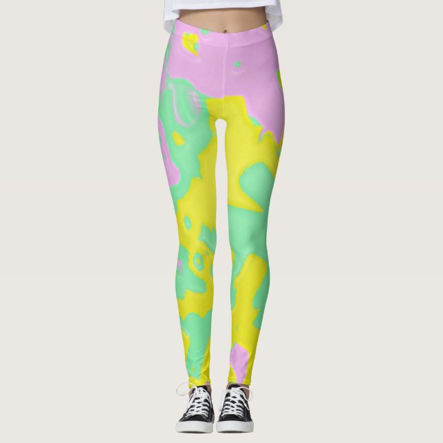 Leggings Diseño de primavera (Anverso)