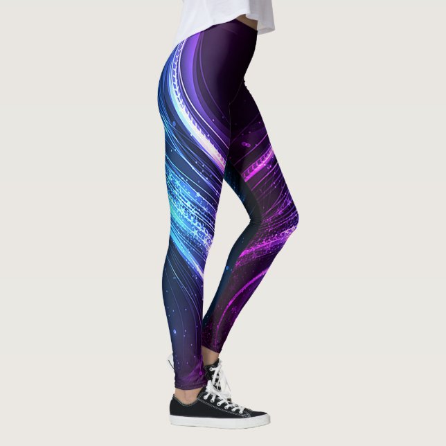 Leggings Diseño de rayas de luz Leggigns (Derecha)