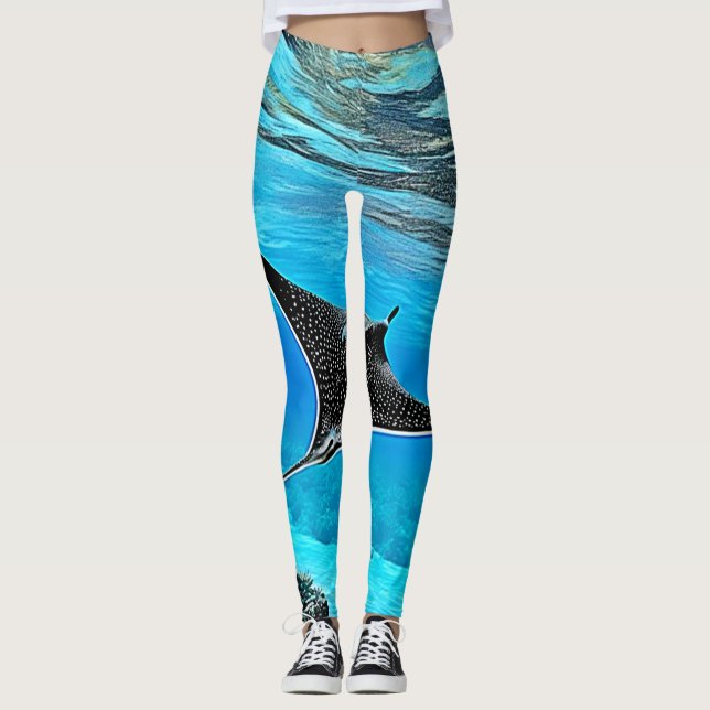 Leggings Diseño de rayo subacuático (Anverso)