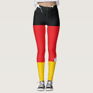 Leggings Diseño de recuerdo de bandera de Alemania en mapa