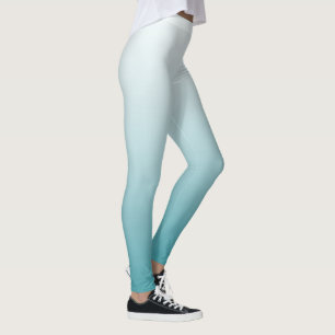 Leggings Diseño de resumen Verde azulado y de fábrica de Om