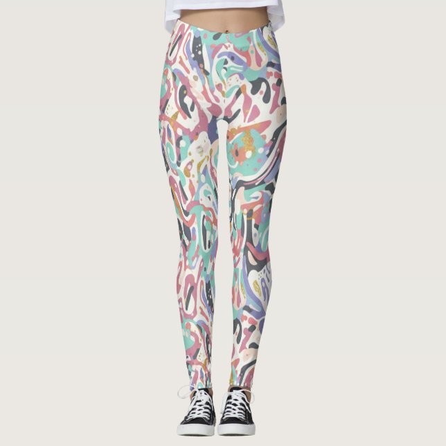 Leggings Diseño de salpicaduras  (Anverso)
