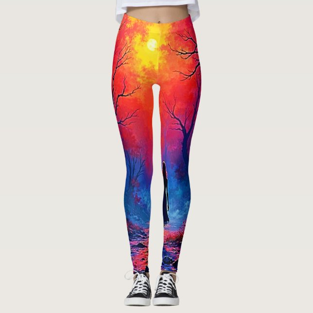 Leggings Diseño de soledad de Chicas forestales mágicos (Anverso)