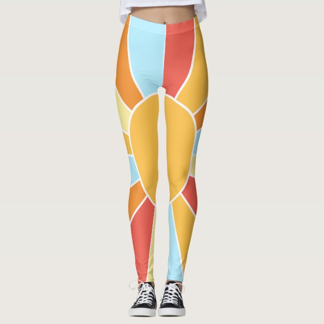 Leggings Diseño de Sunny Shiny Sun Rays (Anverso)