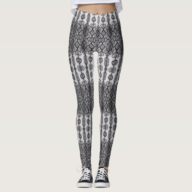 Leggings diseño de tela de patrón de piel de anaconda (Anverso)