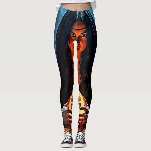Leggings Diseño de Teléster de Fortuna Psíquica (Anverso)
