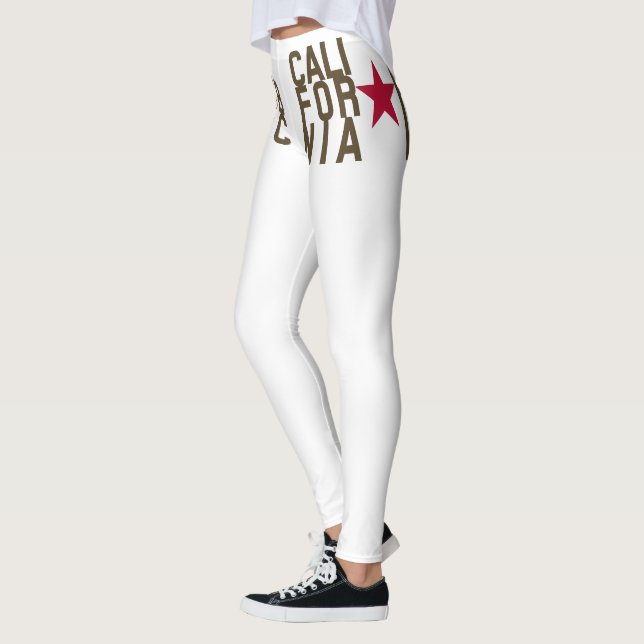 Leggings Diseño de texto de moda original California Republ (Izquierda)