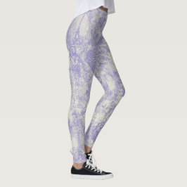 Leggings Diseño de toile de París azul elegante