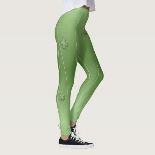 Leggings Diseño de trébol irlandés lindo
