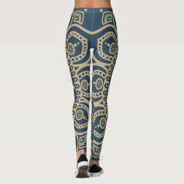 Leggings Diseño de un amante desvencijado con una imagen co