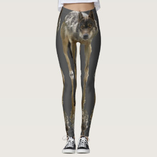 Leggings Diseño de vida silvestre Timber Wolf