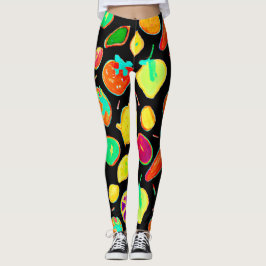Leggings Diseño de visiones de neón fructíferas