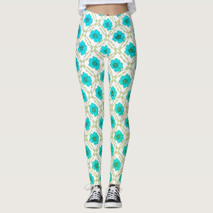 Leggings diseño decorativo de naturaleza floral