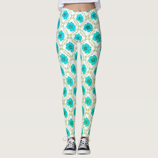 Leggings diseño decorativo de naturaleza floral