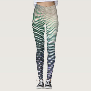 Leggings Diseño degradado negro y azul geométrico