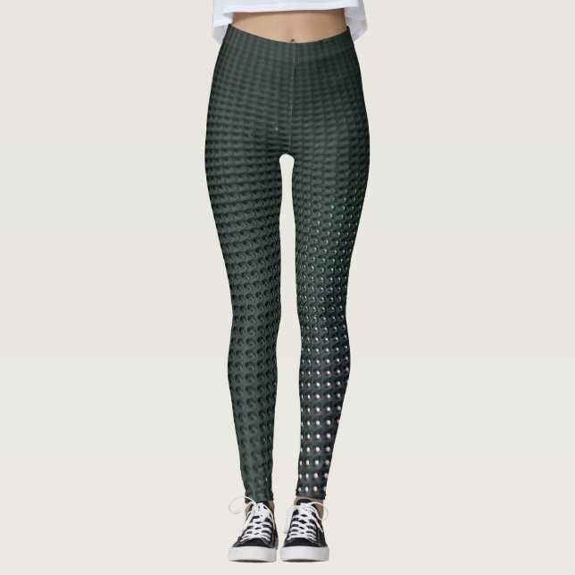 Leggings Diseño degradado negro y azul geométrico (Anverso)
