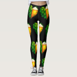 Leggings Diseño del amante afortunado para el Día de San Pa
