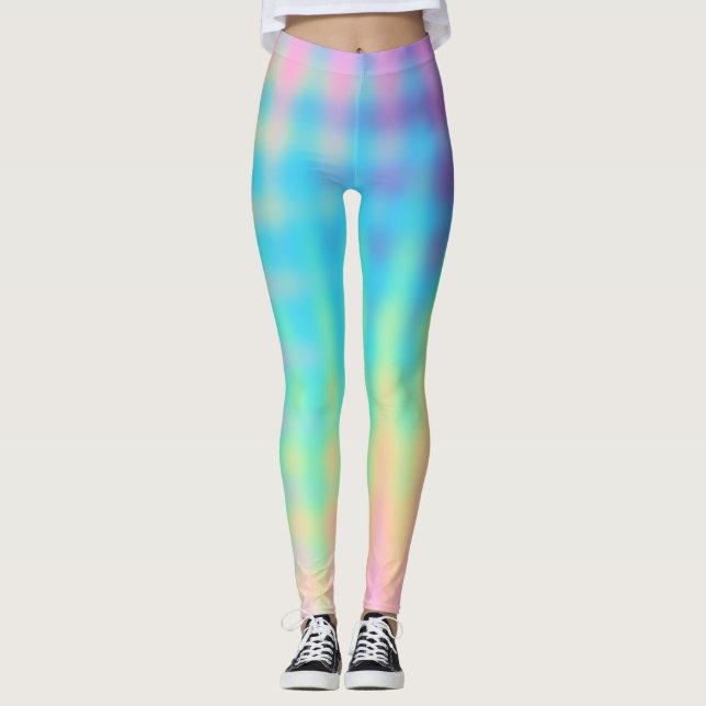 Leggings Diseño del arcoiris Pastel (Anverso)