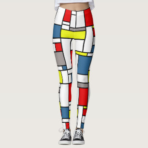 Leggings Diseño del estilo de Mondrian