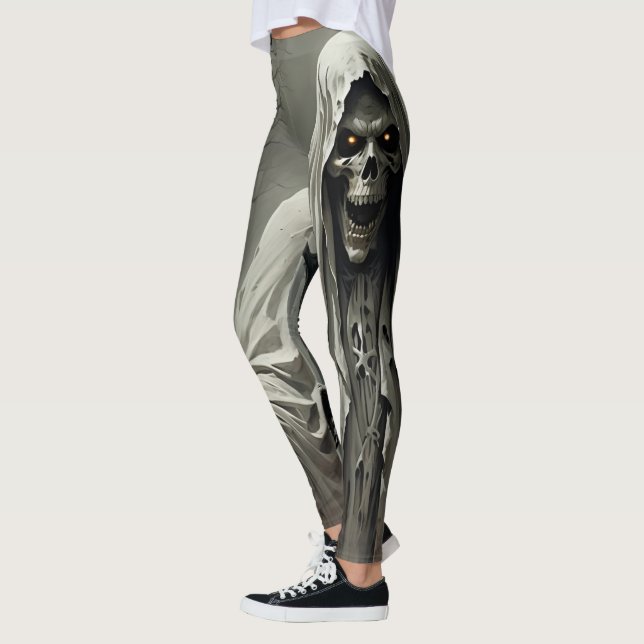 Leggings Diseño del Hombre del Skeleton (Izquierda)