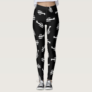 Leggings Diseño del modelo de la impresión de las silueta