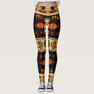 Leggings Diseño del patrimonio nativo americano
