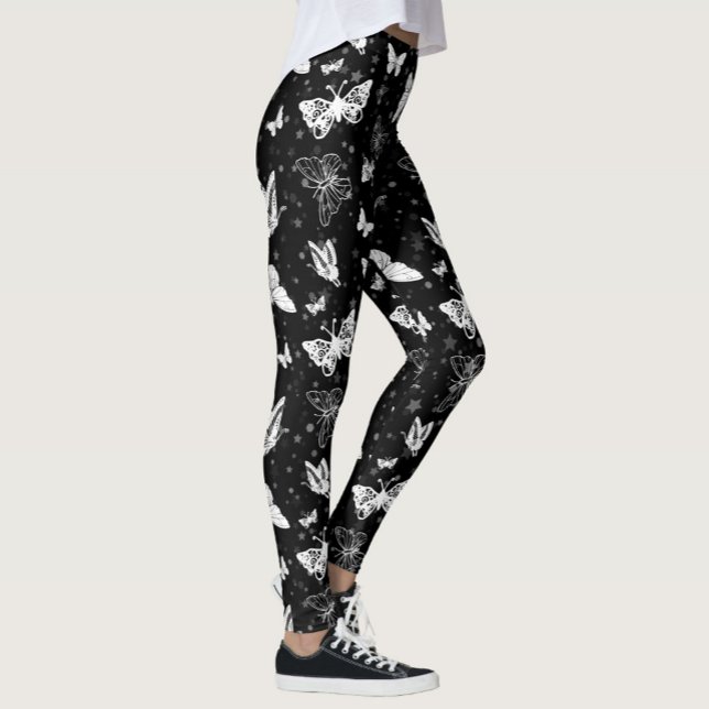 Leggings Diseño del patrón de Ilustracion de mariposa blanc (Subido por el creador)