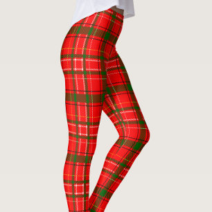 Leggings Diseño del patrón de trazados de tartán para Navid