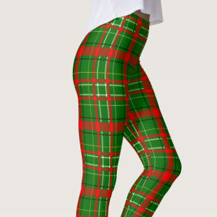 Leggings Diseño del patrón de trazados de tartán para Navid