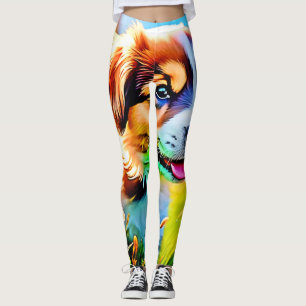 Leggings Diseño del prado de manzanas