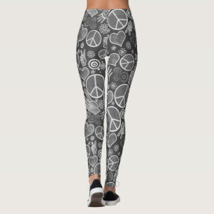 Leggings Diseño del Rótulo del pacifismo del inconformista