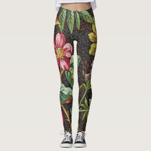 Leggings Diseño del siglo XVIII de la materia textil de