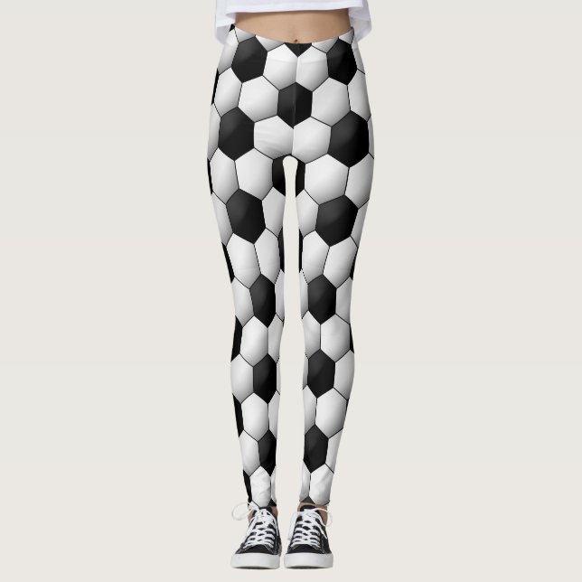 Leggings Diseño del ventilador del fútbol (Anverso)