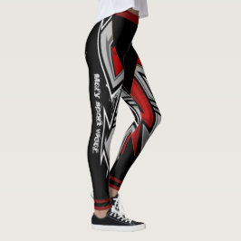 Leggings Diseño deportivo moderno con tu nombre en