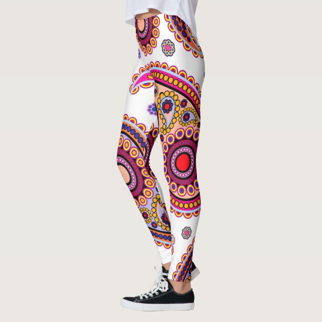 Leggings Diseño elegante de Paisley (Izquierda)