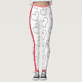 Leggings Diseño elegante en forma de corazón