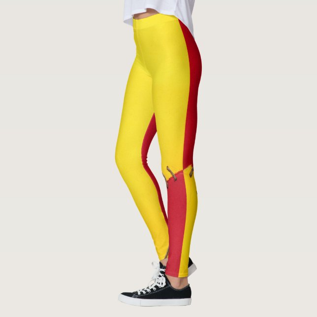 Leggings Diseño español de la bandera (Izquierda)