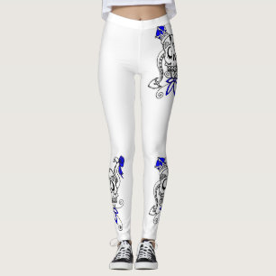 Leggings Diseño exclusivo de las polainas. Sculls con el