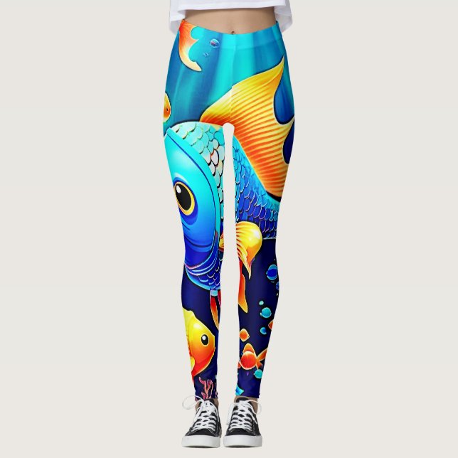 Leggings Diseño Fantasy Fish Swim (Anverso)