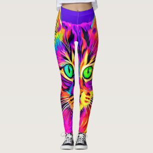 Leggings Diseño Felino Vívido