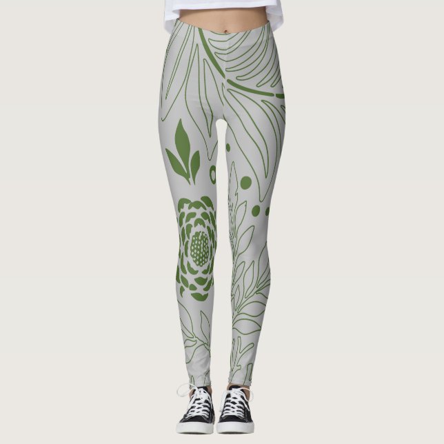 Leggings Diseño floral 17 (Anverso)