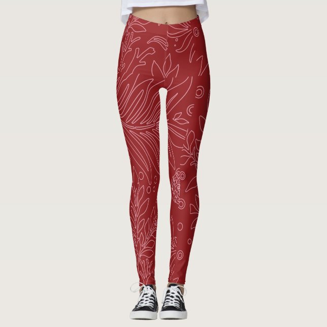 Leggings Diseño floral 30 (Anverso)